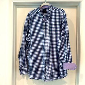 Tailorbyrd Collection XXL like new long sleeve button up in purple, blue, white